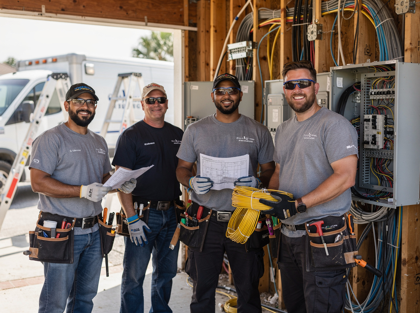 The Apopka Whole House Rewiring team at work in Apopka