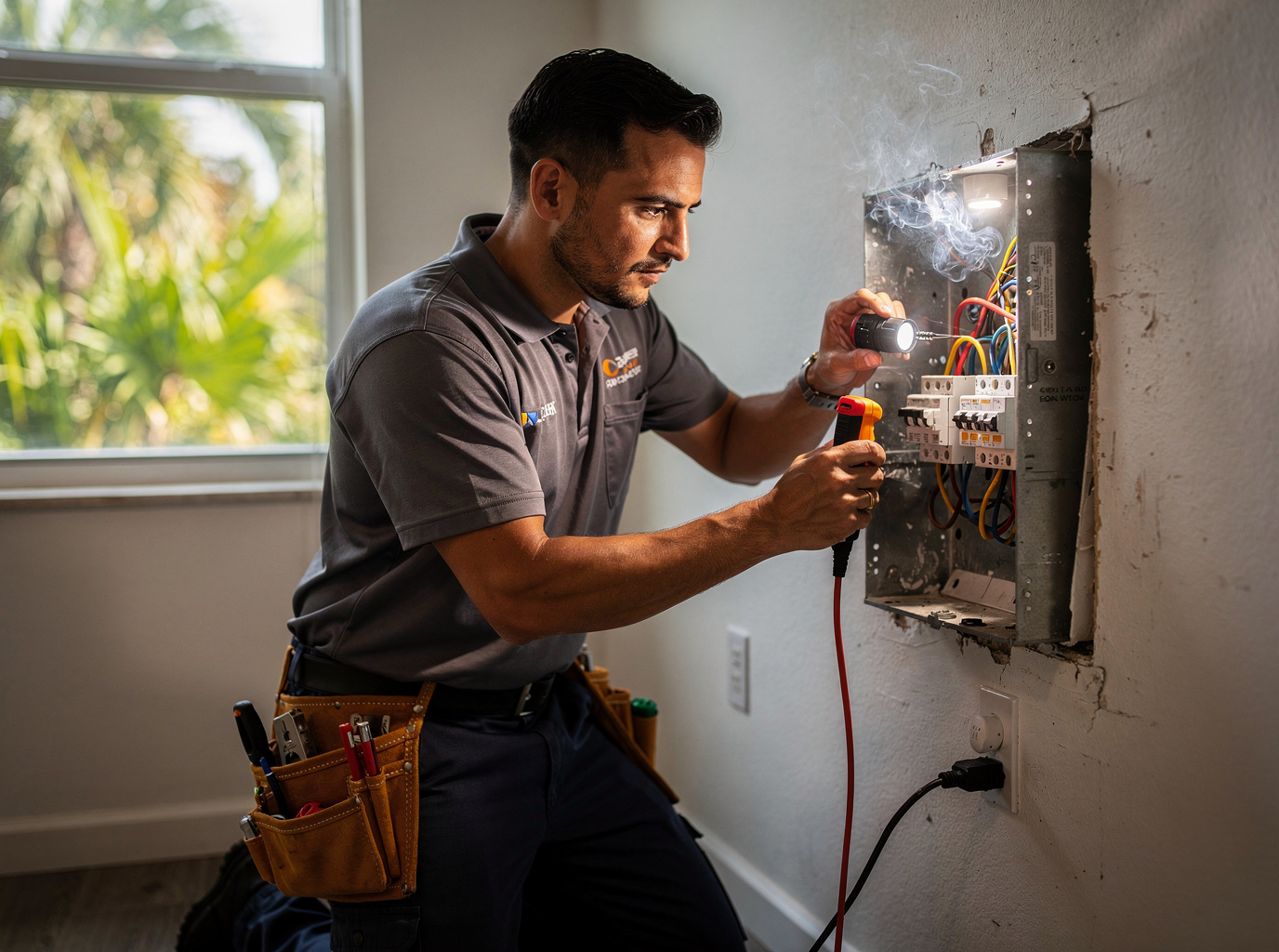 Burning Smell From Electrical Wiring in Apopka, FL